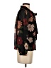 Monteau 100% Polyester Floral Black Long Sleeve Blouse Size S - photo 4