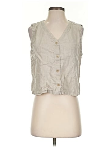 Eileen Fisher Sleeveless Button-Down Shirt (view 1)