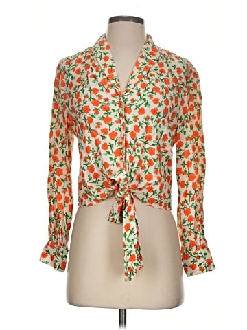 Topshop Long Sleeve Blouse (view 1)