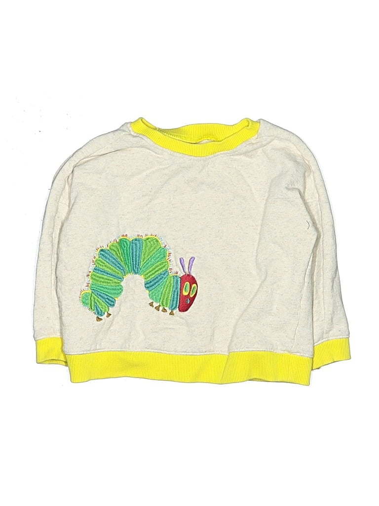 Pre-owned Monica + Andy Kids' Pullover Sweater In Yellow