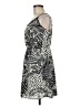 Aqua 100% Polyester Paisley Gray Casual Dress Size M - photo 5