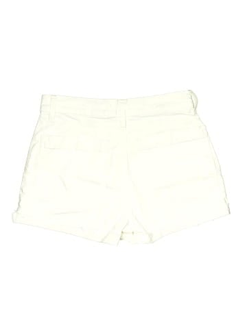 Madewell High-Rise Denim Boyshorts in Tile White: Button-Through Edition (view 2)