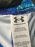 Under Armour 100% Polyester Print Blue Athletic Shorts Size 6 - photo 3