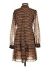 MNG 100% Polyester Houndstooth Brown Casual Dress Size 2 - photo 2