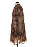 MNG 100% Polyester Houndstooth Brown Casual Dress Size 2 - photo 5