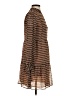 MNG 100% Polyester Houndstooth Brown Casual Dress Size 2 - photo 4
