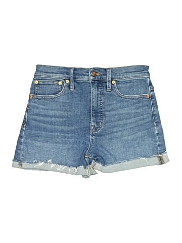 Madewell High-Rise Denim Shorts in Quintell Wash: TENCEL&trade; Lyocell Edition (view 1)