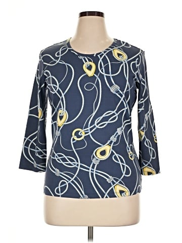 J. McLaughlin 3/4 Sleeve T-Shirt (view 1)