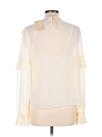 Champagne & Strawberry Long Sleeve Blouse (view 2)