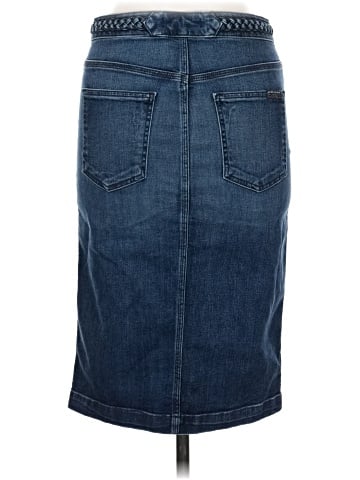 7 For All Mankind Denim Skirt (view 2)