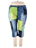 Ashley Stewart Color Block Blue Jeans Size 24 - photo 1
