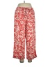Rafaella Paisley Red Linen Pants Size XL - photo 1