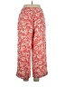 Rafaella Paisley Red Linen Pants Size XL - photo 2