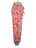 Rafaella Paisley Red Linen Pants Size XL - photo 4