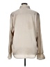 ASOS Design Metallic Ivory Long Sleeve Blouse Size XL - photo 2