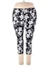 Terra & Sky Print Black Active Pants Size 2X - photo 1