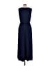 Unbranded Solid Blue Casual Dress Size L - photo 2