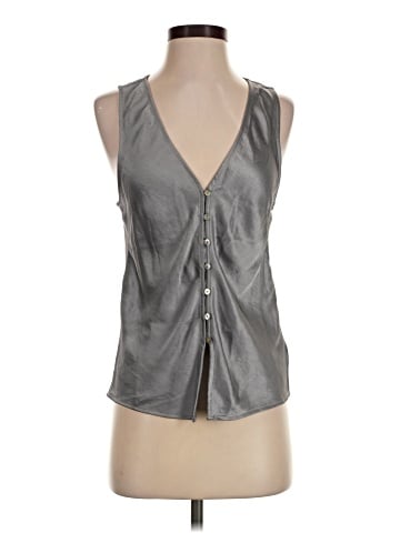 Madewell Satin Cutaway Vest Top (view 1)