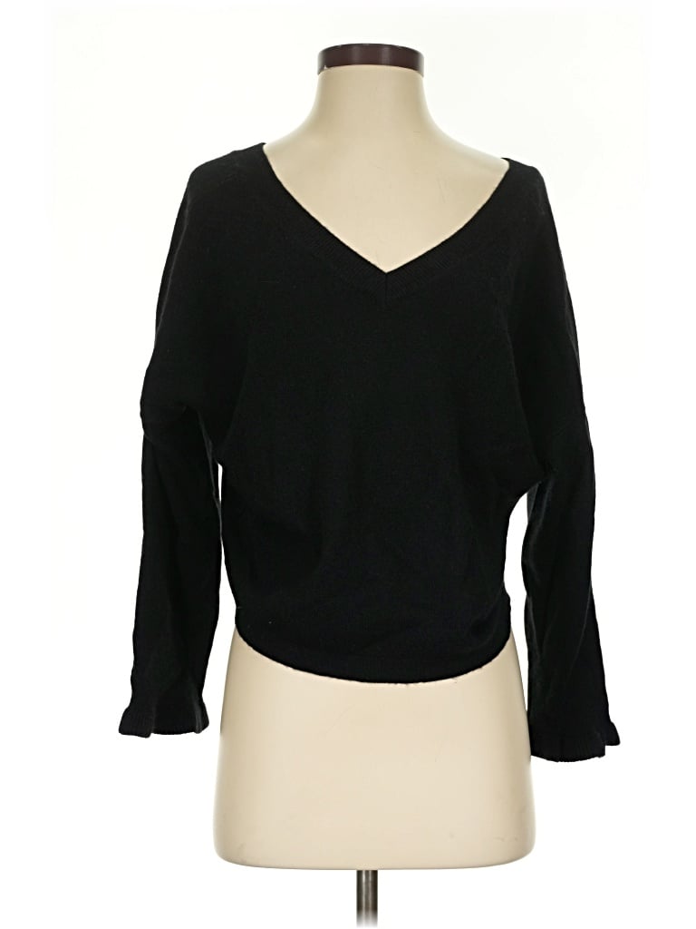 Pre-owned Crush Cashmere Pullover Sweater In Black