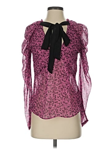 Topshop Long Sleeve Blouse (view 1)