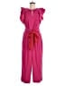J.Crew 100% Polyester Solid Pink Jumpsuit Size 8 - photo 1