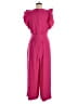 J.Crew 100% Polyester Solid Pink Jumpsuit Size 8 - photo 2