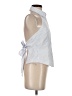 Gianni Bini Stripes Blue Sleeveless Blouse Size 4 - photo 4