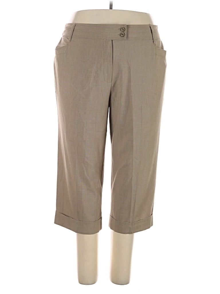 Pre-owned Larry Levine Jeggings In Tan