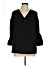 Zara Basic Black 3/4 Sleeve Blouse Size M - photo 1