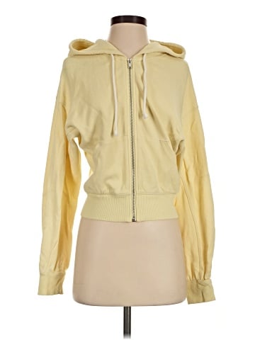 Madewell Zip-Front Hooded Sweatshirt: Botanical Dye Edition (view 1)