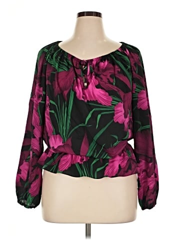 MICHAEL Michael Kors Long Sleeve Blouse (view 1)