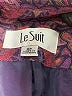 Le Suit 100% Polyester Paisley Purple Blazer Size 6 - photo 3