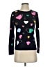 Talbots Hearts Black Pullover Sweater Size S (petite) - photo 1