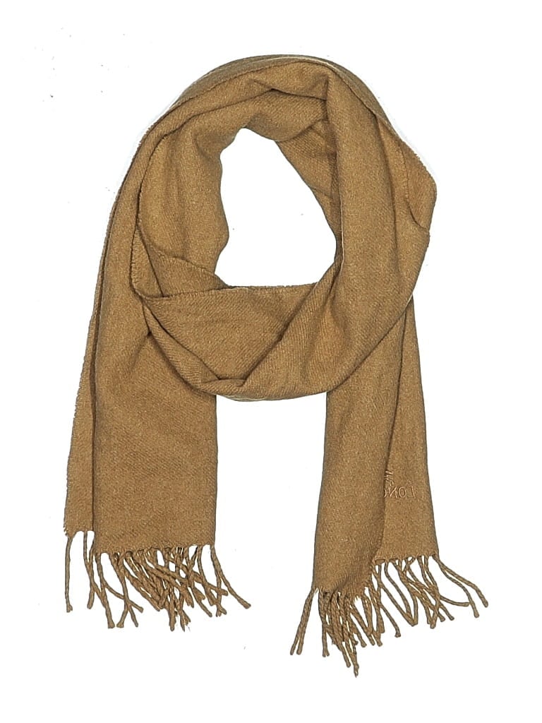 Pre-owned Longchamp Scarf In Tan