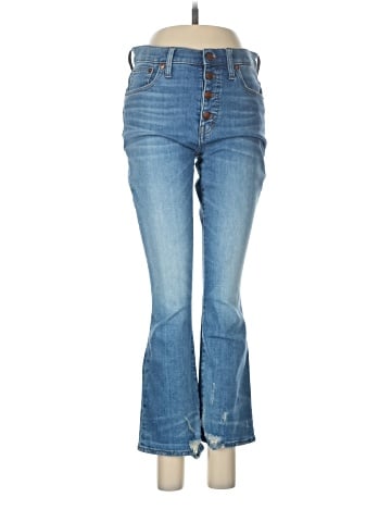 Madewell Cali Demi-Boot Jeans in Bess Wash: Button-Front Edition (view 1)