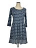 Max Studio Blue Casual Dress Size XL - photo 1