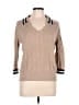 Tommy Hilfiger 100% Cotton Tan Pullover Sweater Size L - photo 1