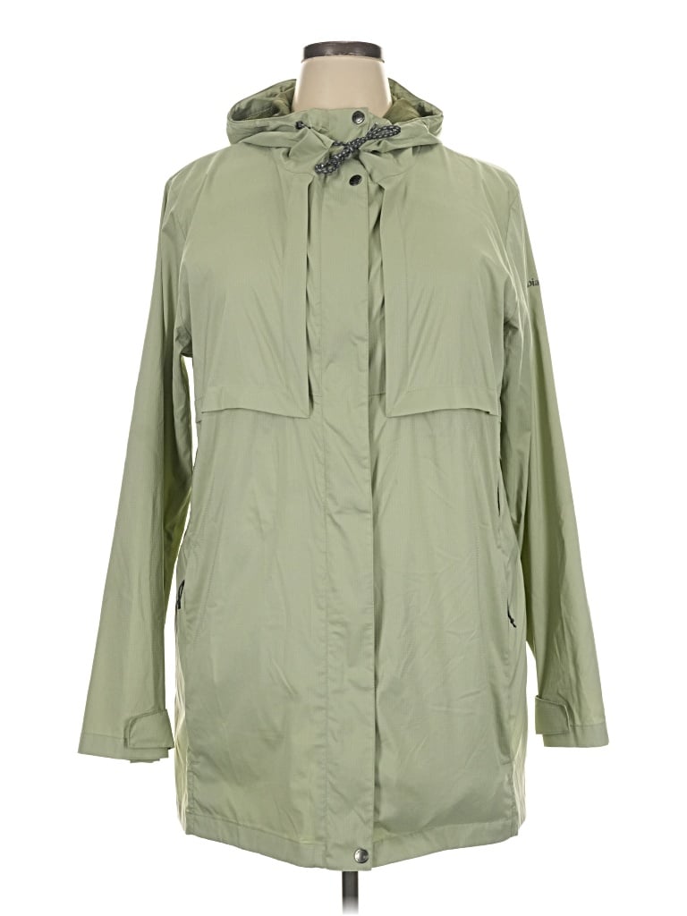 Pre-owned Columbia Raincoat In Green