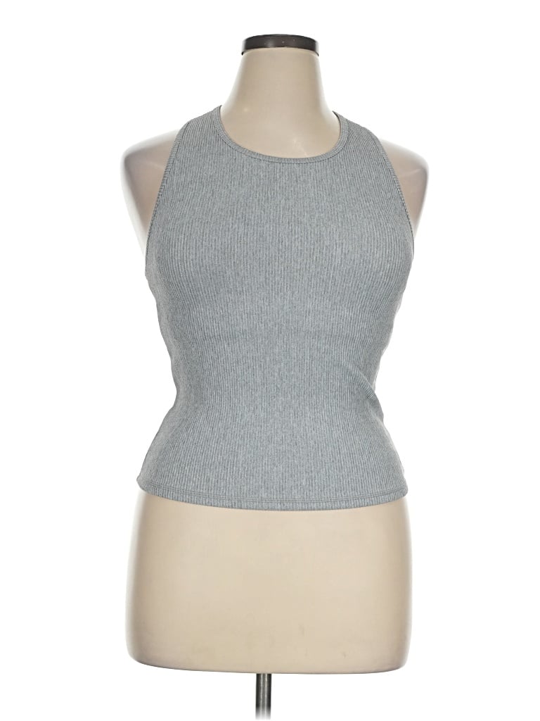 Pre-owned Born Primitive Tank Top Gray Halter Neckline Tops
