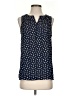 41Hawthorn 100% Polyester Polka Dots Blue Sleeveless Blouse Size S - photo 1