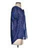 Daniel Rainn 100% Polyester Stars Blue Short Sleeve Blouse Size S - photo 4