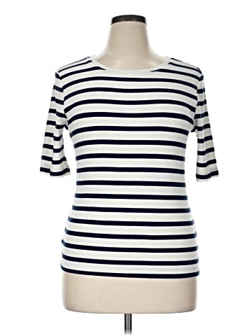 Ann Taylor LOFT 3/4 Sleeve T-Shirt (view 1)
