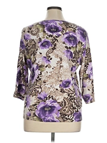 Karen Scott 3/4 Sleeve T-Shirt (view 2)