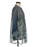 Soft Surroundings 100% Polyester Gray 3/4 Sleeve Blouse Size M - photo 4