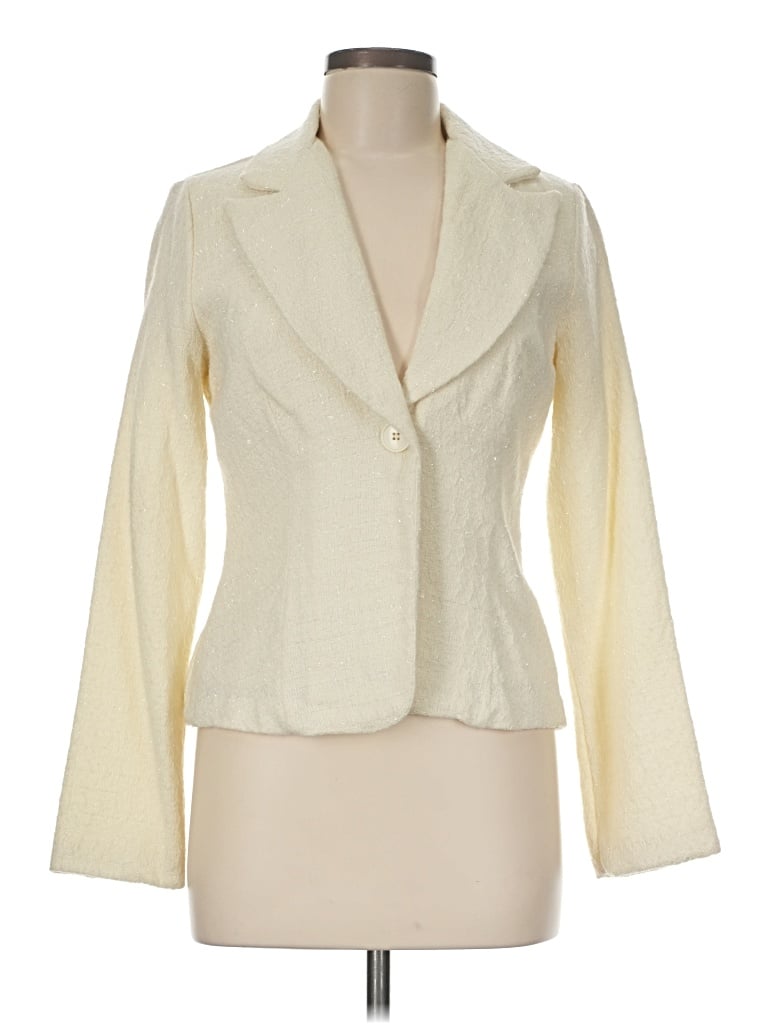 Pre-owned Forever 21 Blazer Jacket In Ivory