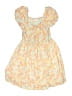 Roxy 100% Viscose Floral Yellow Dress Size 10 - 12 - photo 1