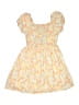 Roxy 100% Viscose Floral Yellow Dress Size 10 - 12 - photo 2