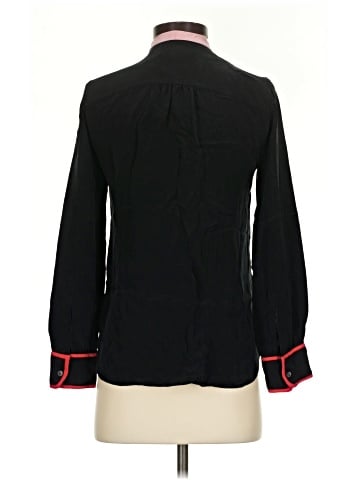 J.Crew Collection Long Sleeve Silk Top (view 2)