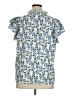 Unbranded Blue Short Sleeve Blouse Size XL - photo 2