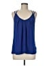 Express 100% Polyester Blue Sleeveless Blouse Size M - photo 1